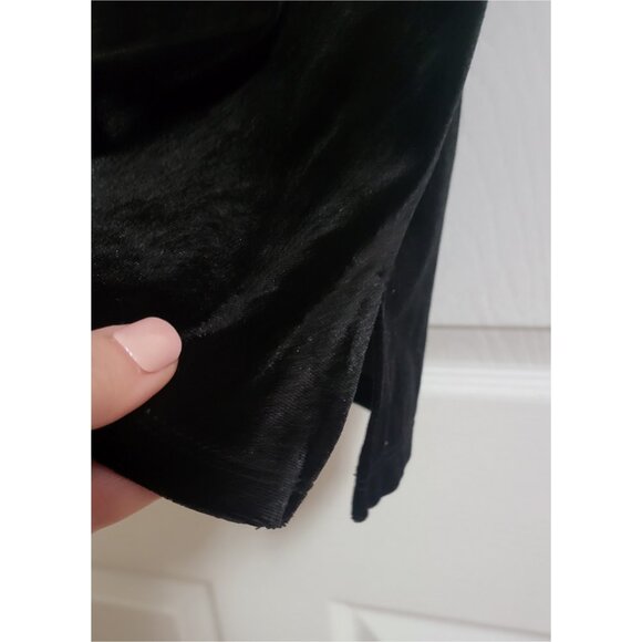 🌿Old Navy Black Velvet Top - Women's Small - Picture 6 of 12